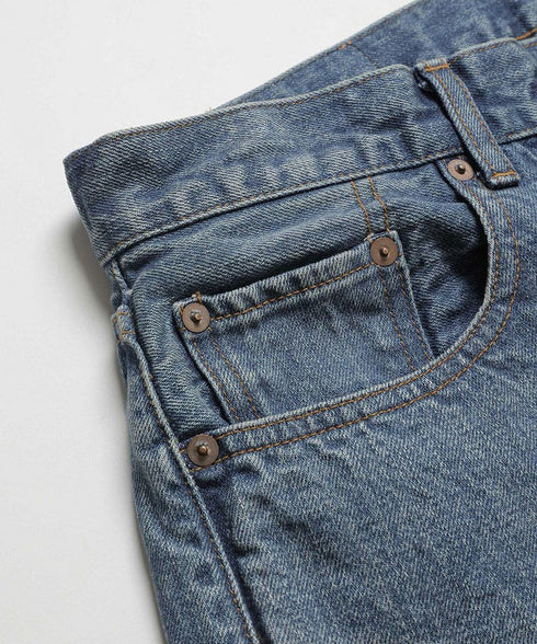 MR.OLIVE / 14oz SELVAGE DENIM / USED STANDARD STRAIGHT JEANS / ミスターオリーブ 14oz セルヴィッジデニム / ユーズドスタンダードストレートジーンズ